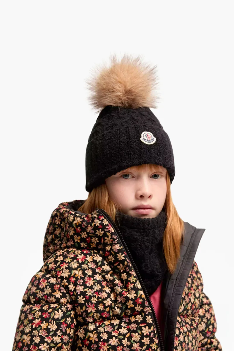 MONCLER Enfant Boucle Blend Set in Black Wool 2