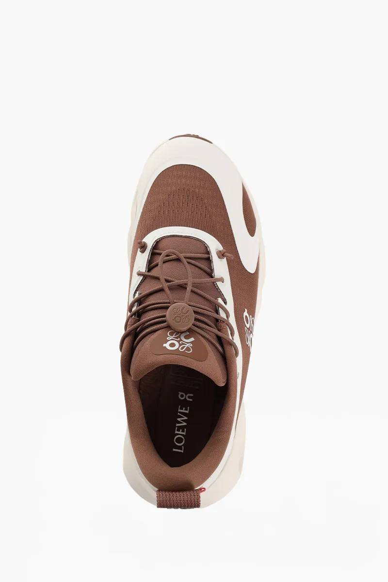 LOEWE Women Cloudsolo Low Top Sneakers in Mole/Eggshell  4