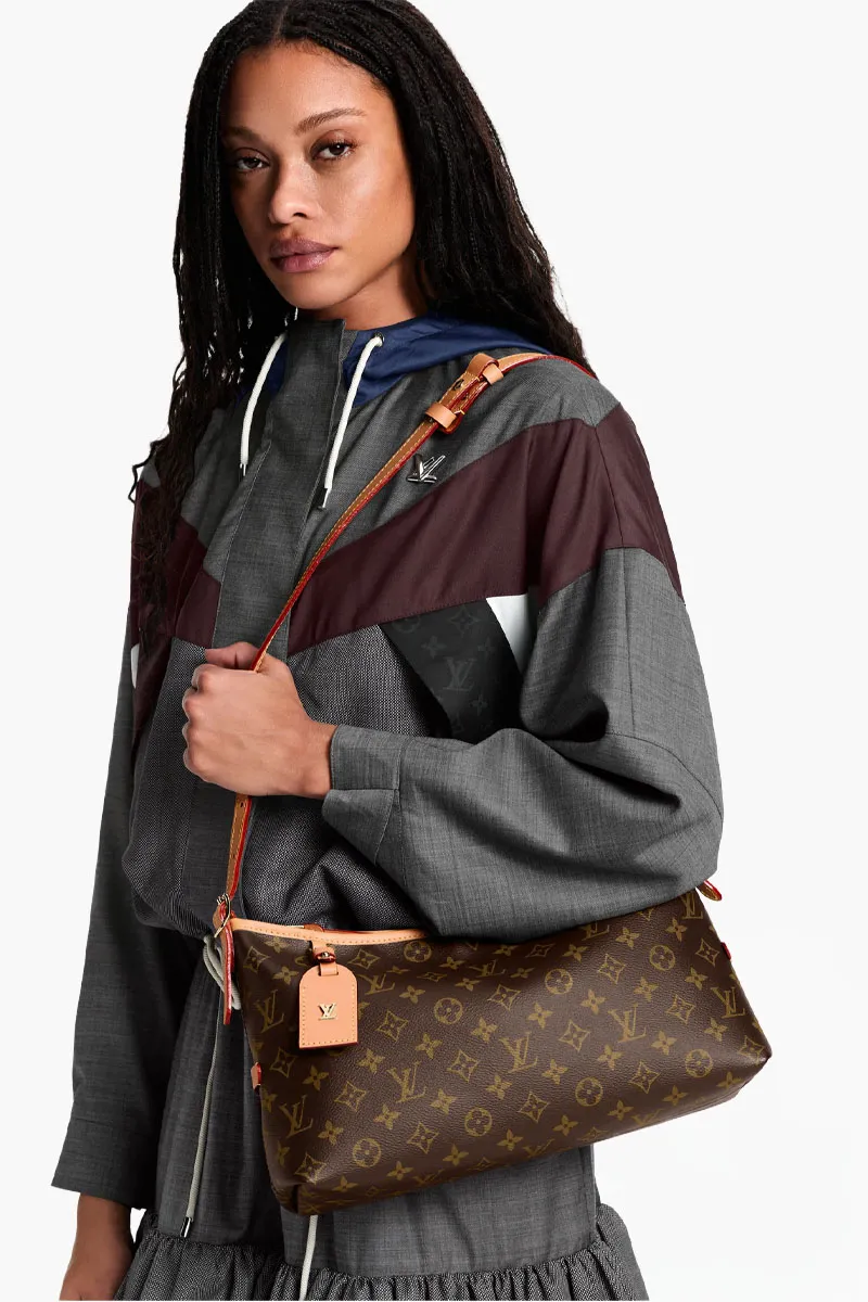 LOUIS VUITTON CarryAll East West Bag in Brown Monogram Canvas 4