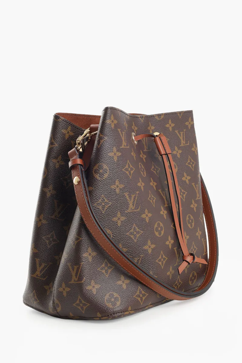 LOUIS VUITTON NéoNoé MM Bucket Bag in Brown/Caramel Monogram Canvas 1