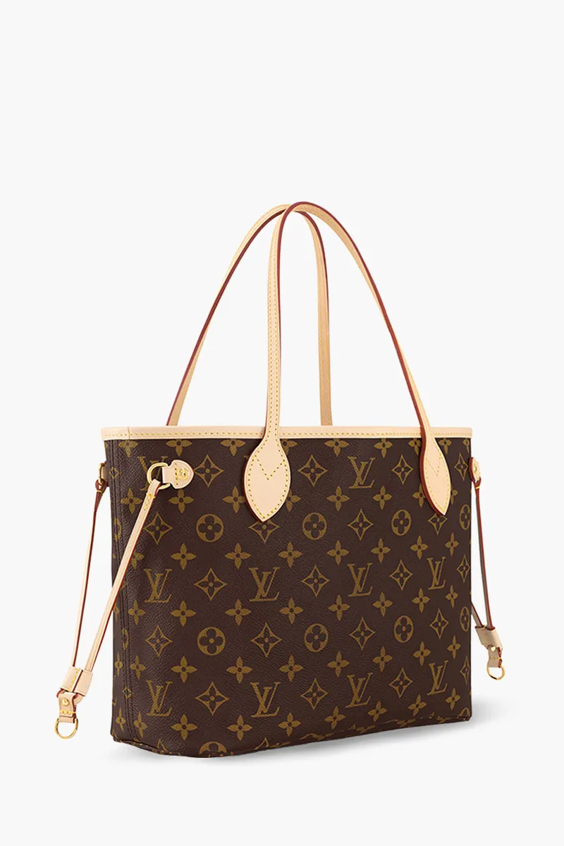 LOUIS VUITTON Neverfull PM Monogram Tote Bag in Beige 1