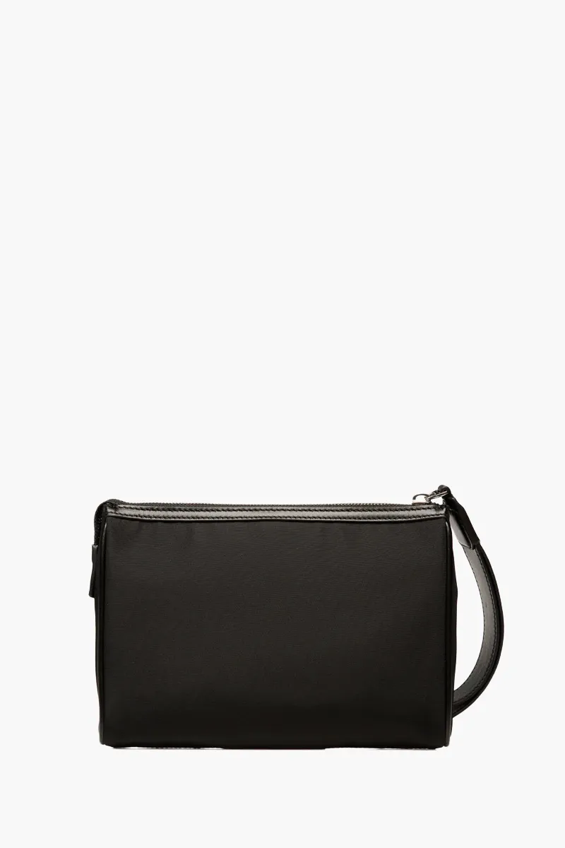 BALLY Code Clutch in Black Nylon with Wrist Handle 1