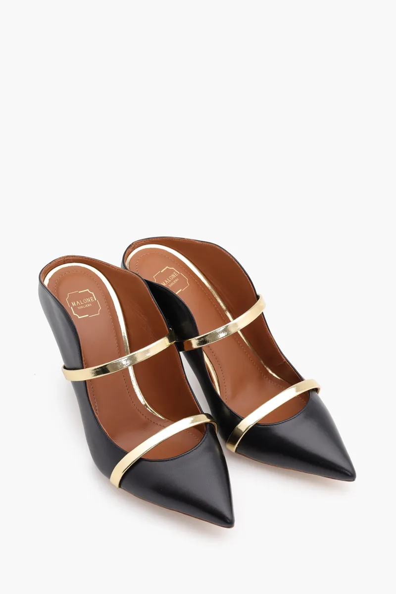 MALONE SOULIERS Maureen Pumps 85mm in Black/Gold 1