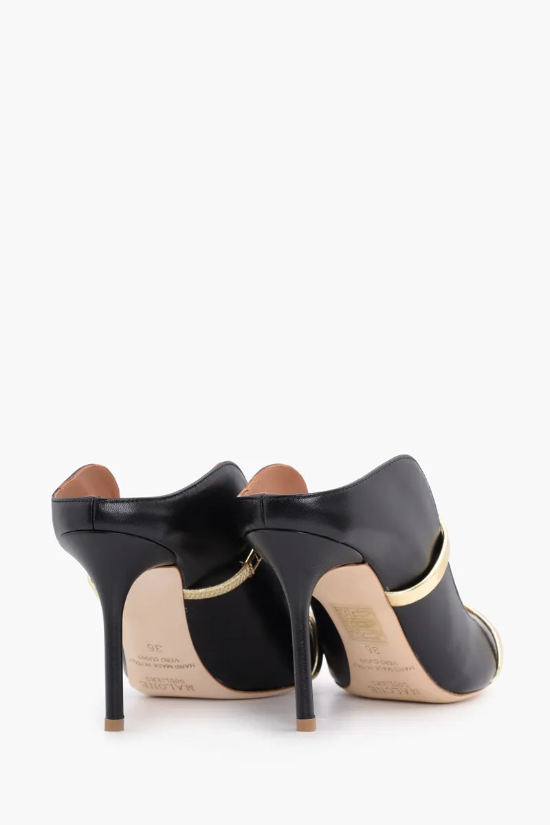 MALONE SOULIERS Maureen Pumps 85mm in Black/Gold 2