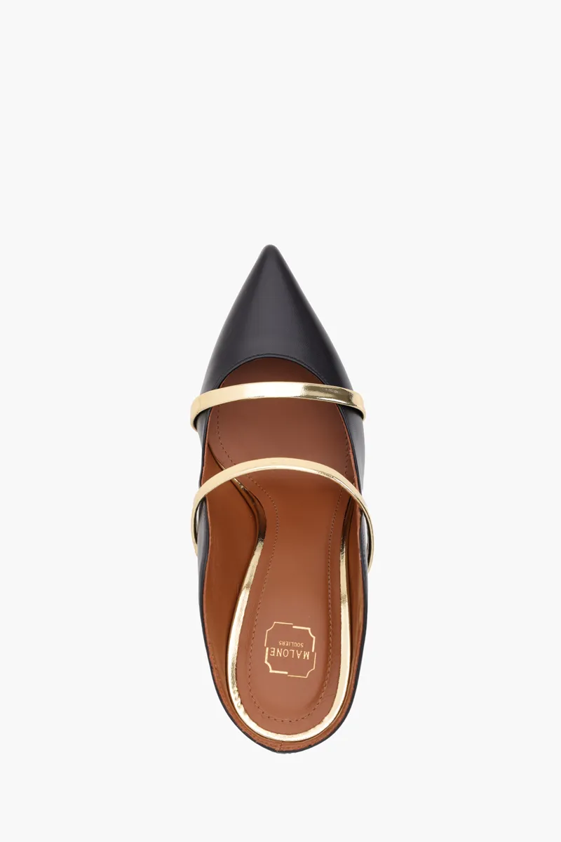MALONE SOULIERS Maureen Pumps 85mm in Black/Gold 3