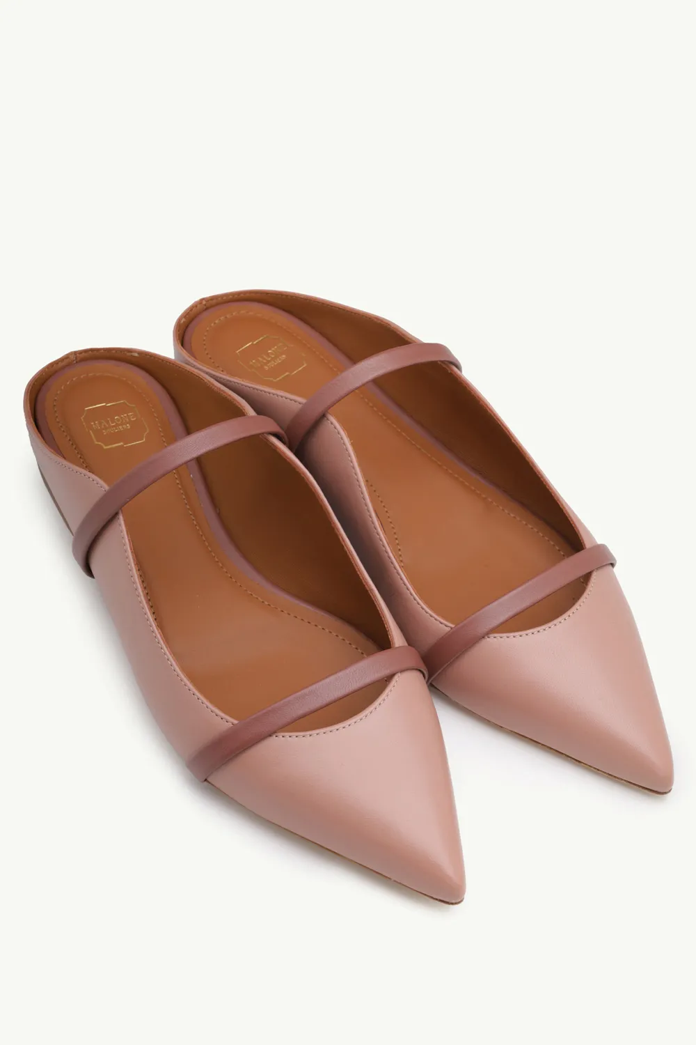 MALONE SOULIERS Maureen Mules in Mauve/Deep Taupe 1