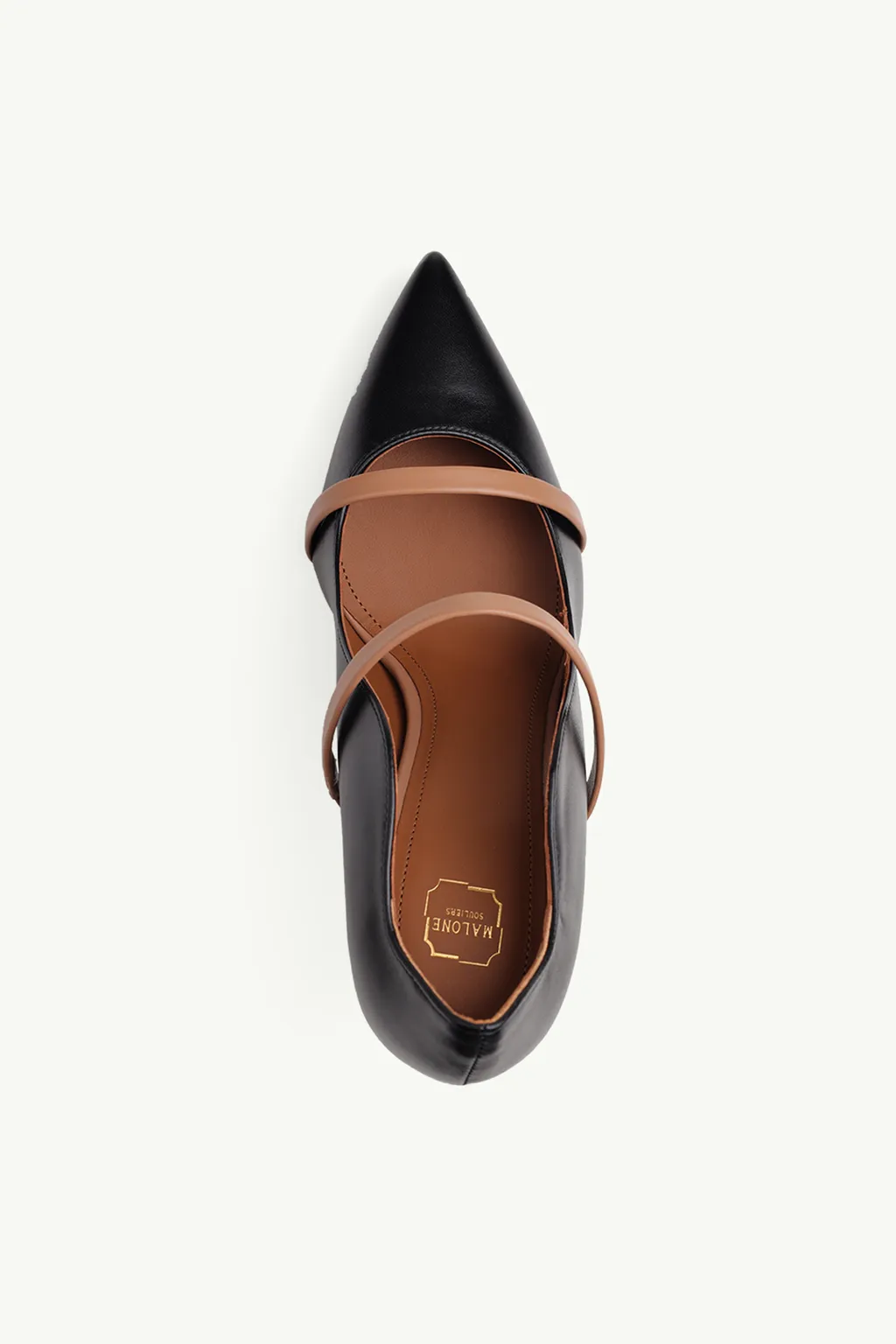 MALONE SOULIERS Maureen Heeled Pumps 85mm in Black/Nude 3