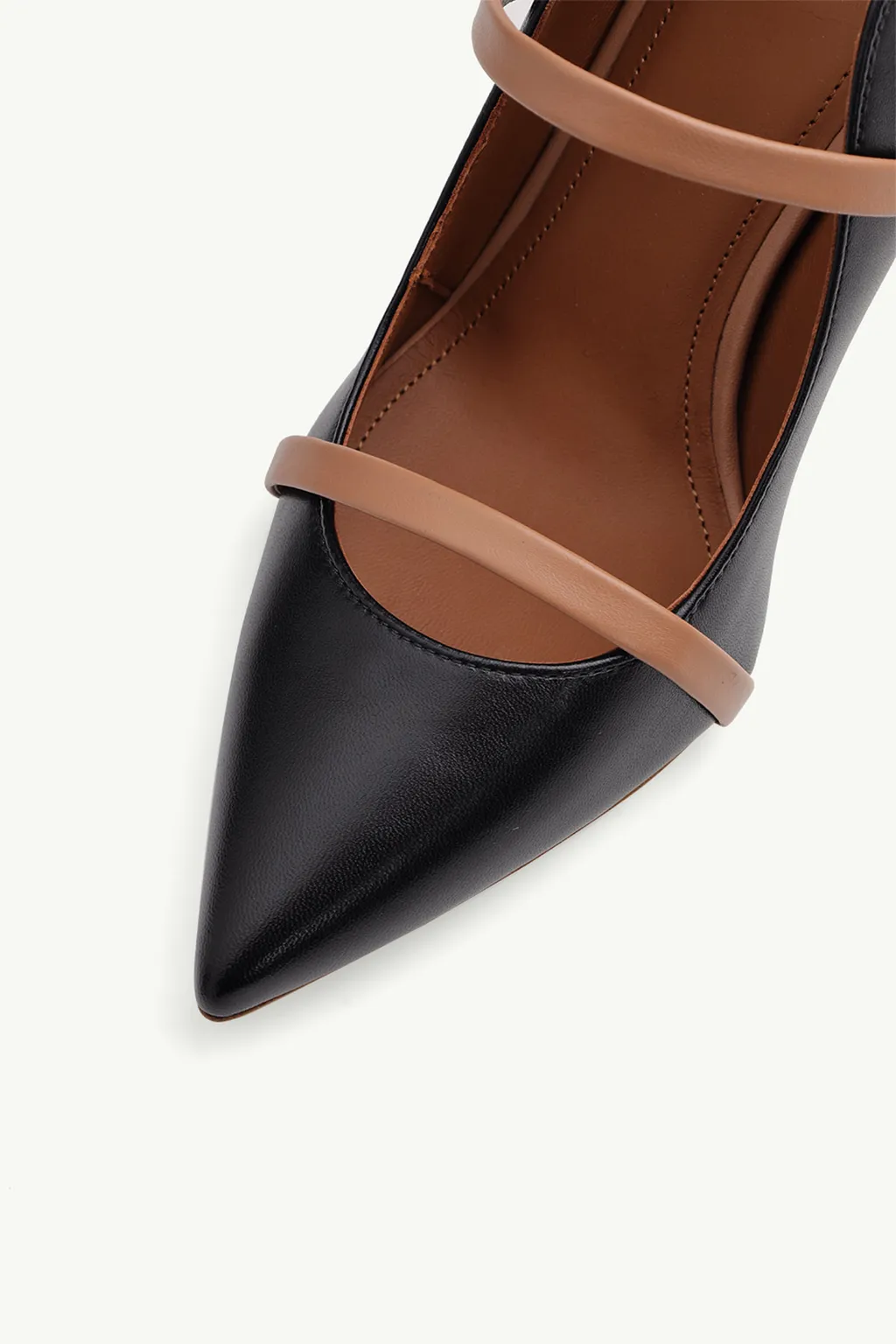 MALONE SOULIERS Maureen Heeled Pumps 85mm in Black/Nude 4