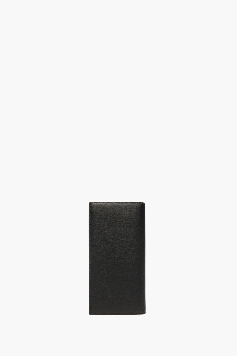 BALLY Mythos Continental Wallet in All Black Recycled Leather 1