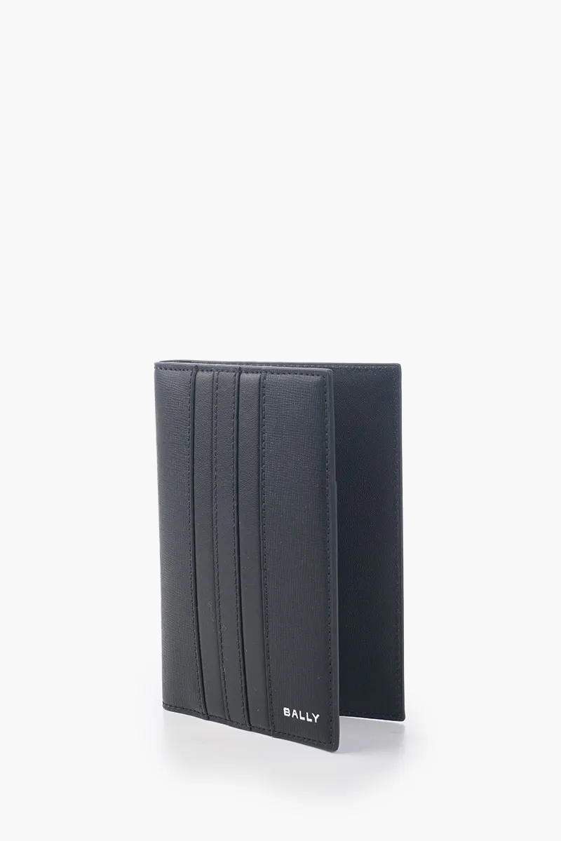 BALLY Mythos Passport Holder in Black Bovine Leather 1