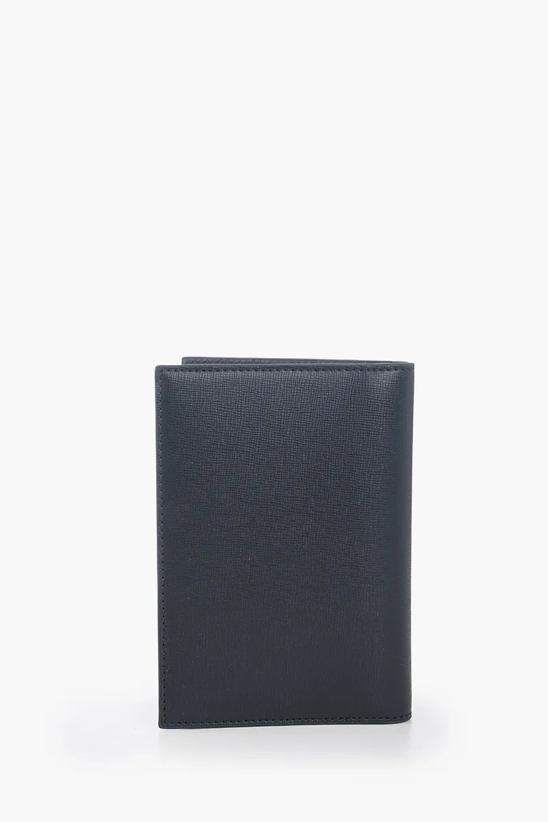 BALLY Mythos Passport Holder in Black Bovine Leather 2