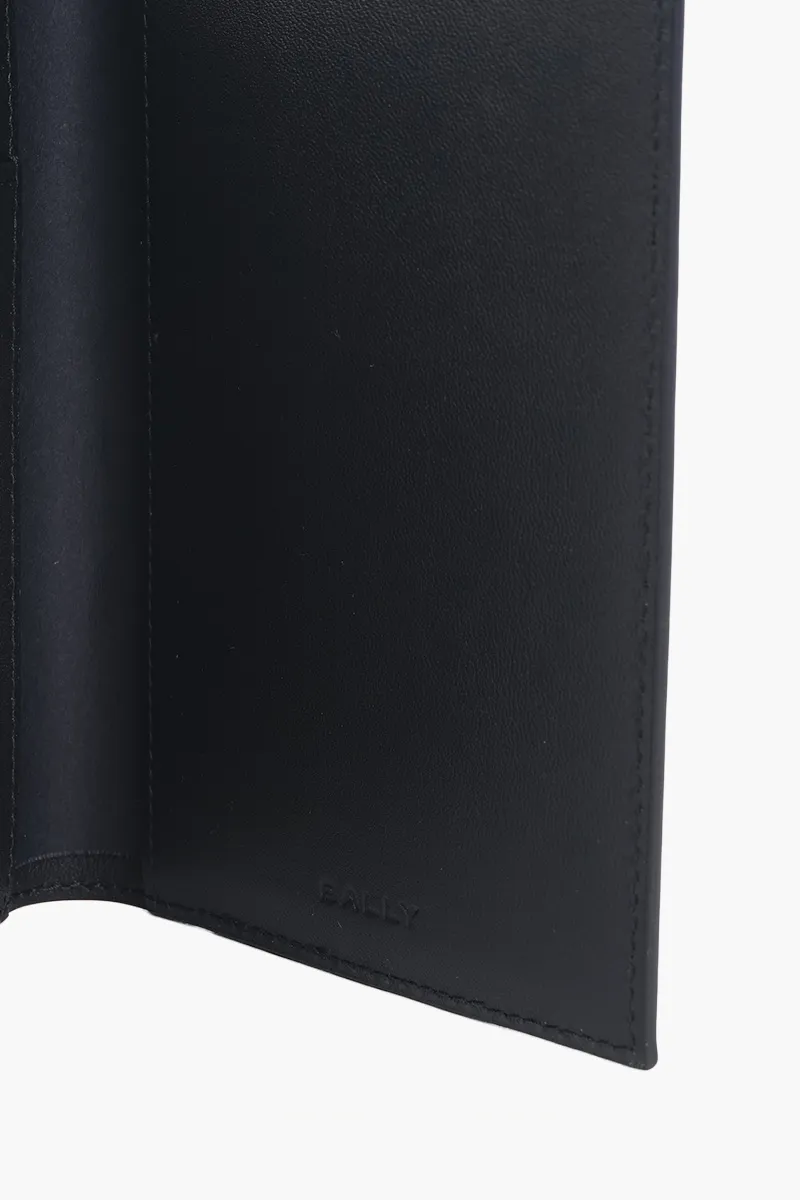 BALLY Mythos Passport Holder in Black Bovine Leather 4