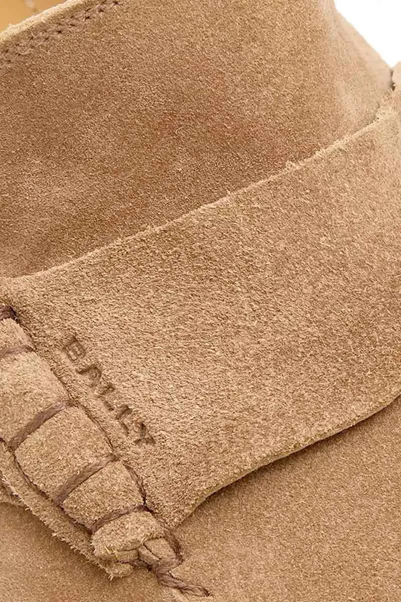 Bally Men Switz Moccasin Loafers in Deep Sepia Calf Suede 3