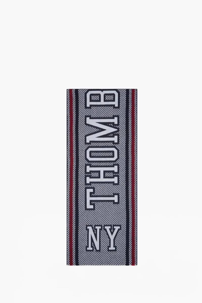 THOM BROWNE Logo Varsity Scarf in Multicolor Merino Wool 0