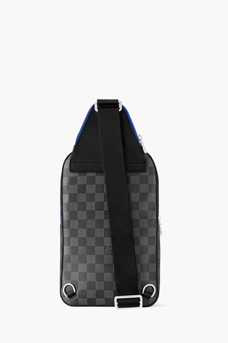 LOUIS VUITTON Avenue Slingbag Bag in Indigo Blue/Grey Damier Graphite Canvas 2