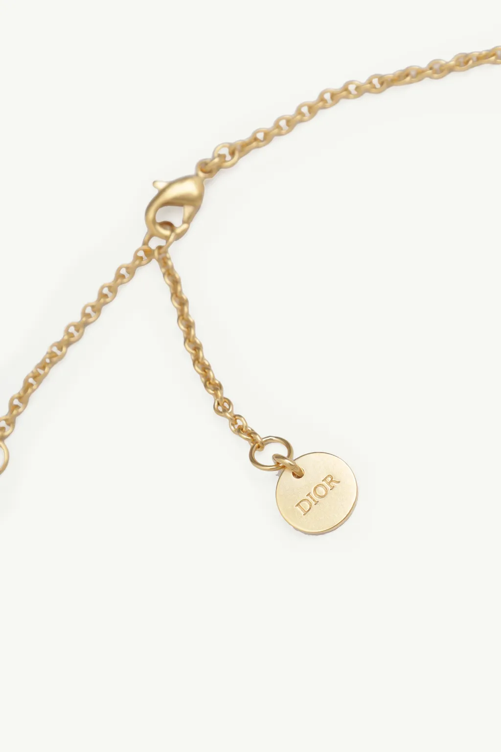CHRISTIAN DIOR Dior in Heart Lights Necklace in Gold Metal with Multicolor Crystals 2