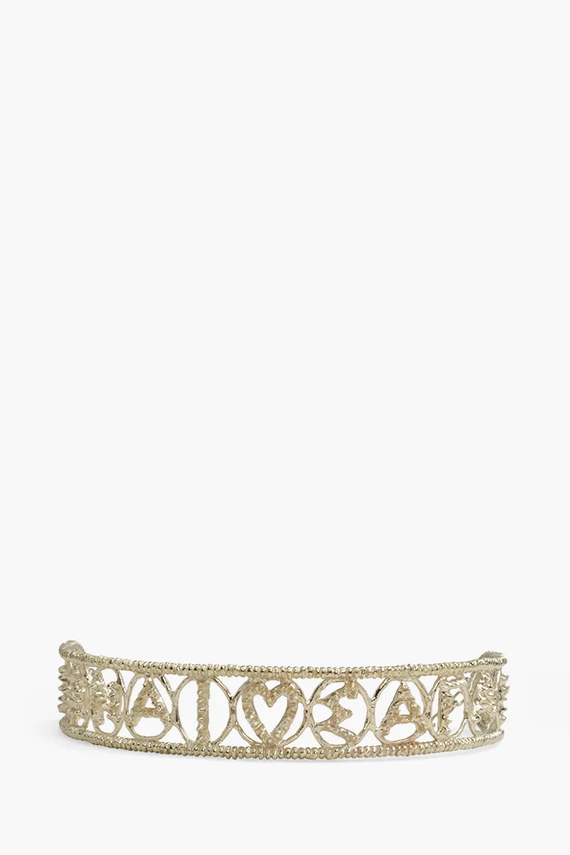 CHRISTIAN DIOR Sea Gardern Choker Necklace in Gold Metal 1