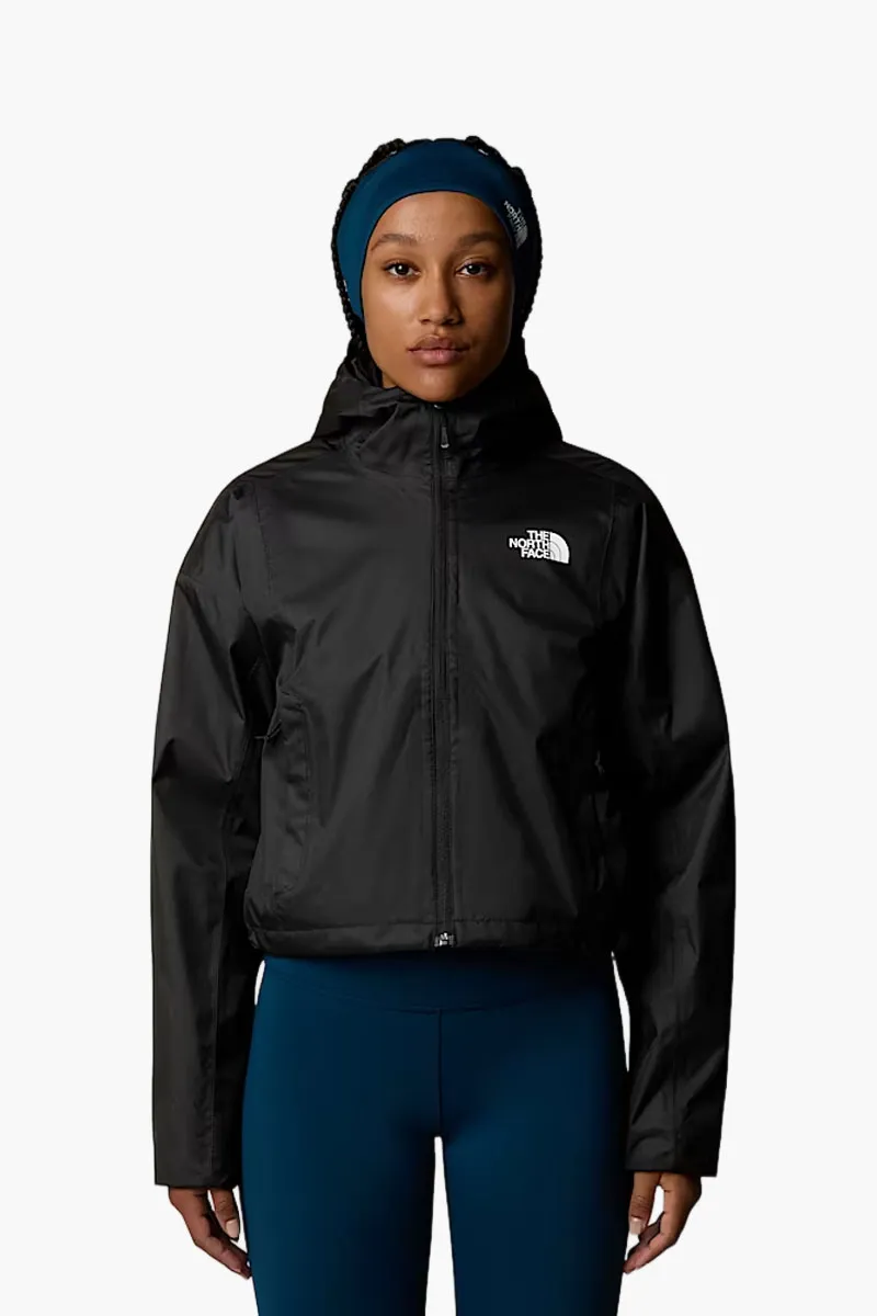 THE NORTH FACE Women Quest Cropped Jacket in Black Polyester with Hoodie 1