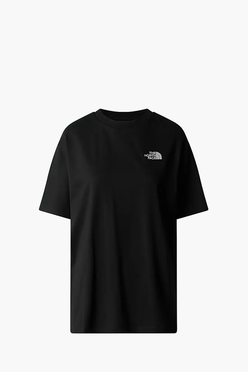 THE NORTH FACE Women Simple Dome Oversized T-Shirt in Black Regen Cotton 0