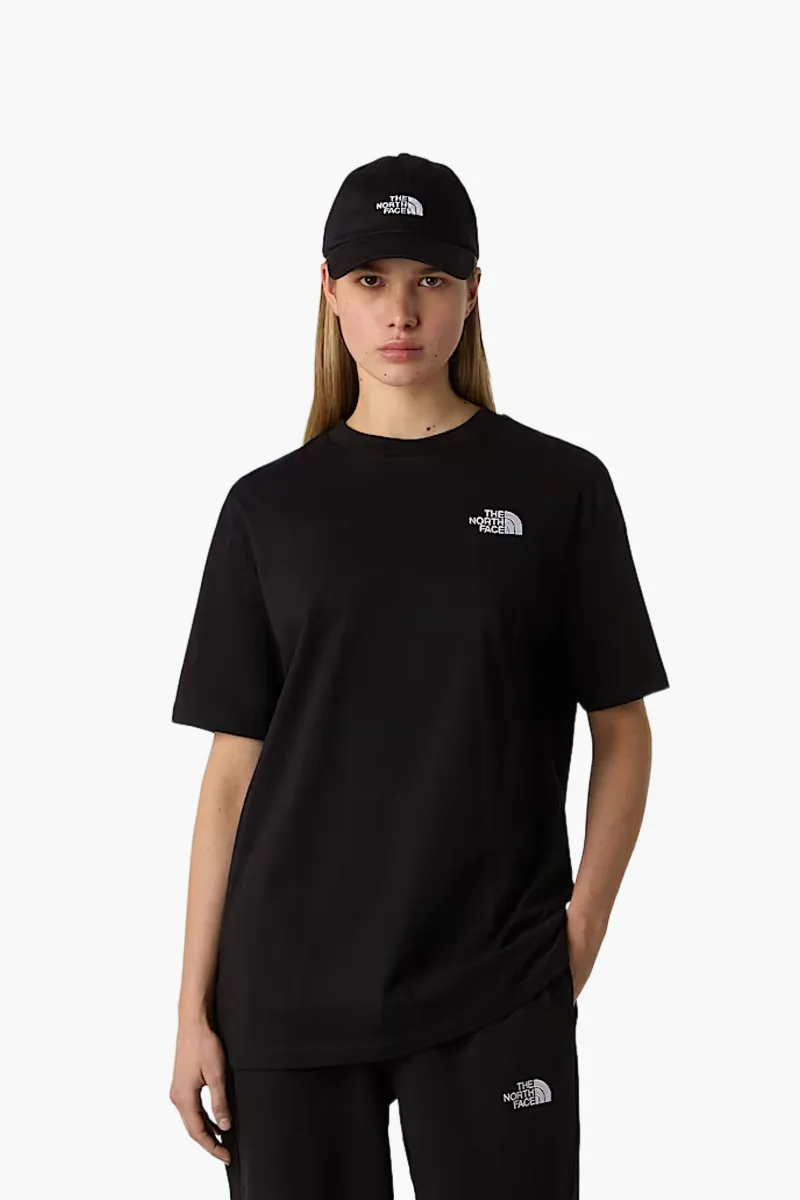 THE NORTH FACE Women Simple Dome Oversized T-Shirt in Black Regen Cotton 1