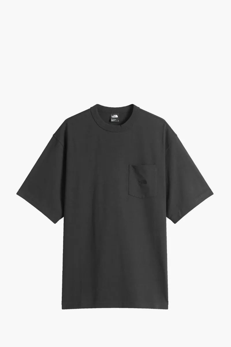 THE NORTH FACE Men Dome Relaxed Pocket T-Shirt in Black Cotton 0