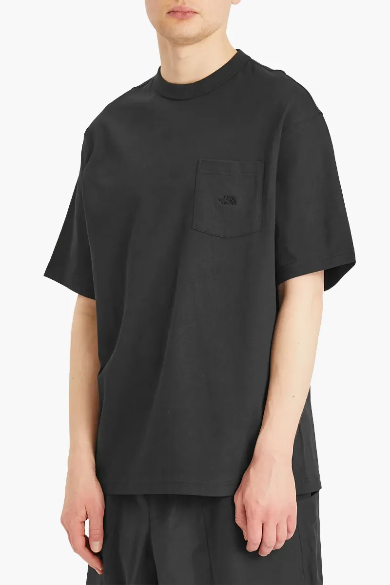 THE NORTH FACE Men Dome Relaxed Pocket T-Shirt in Black Cotton 1