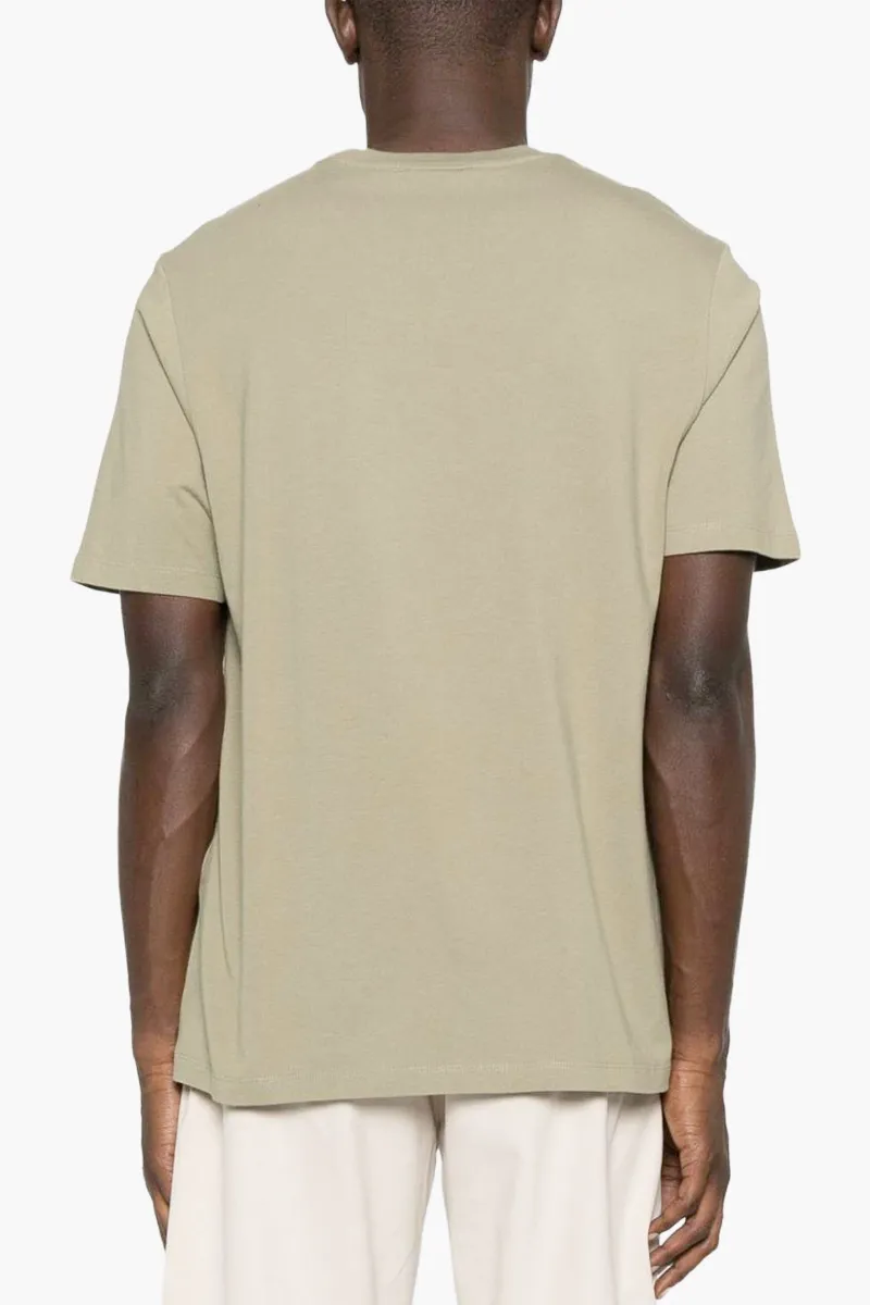 MAISON KITSUNE Men Fox Head Regular T-Shirt in Laurel Green Cotton 1