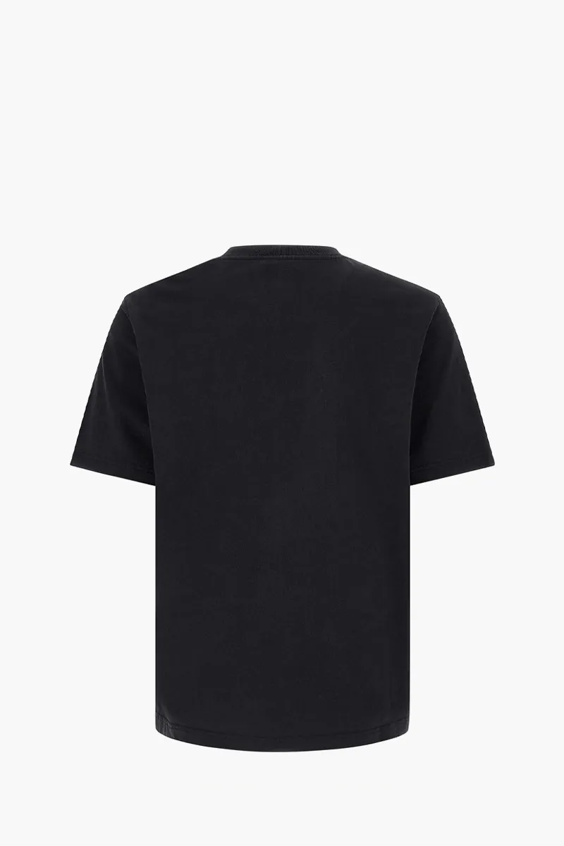 MAISON KITSUNE Men Fox Head Comfort T-Shirt in Black Cotton Jersey 1