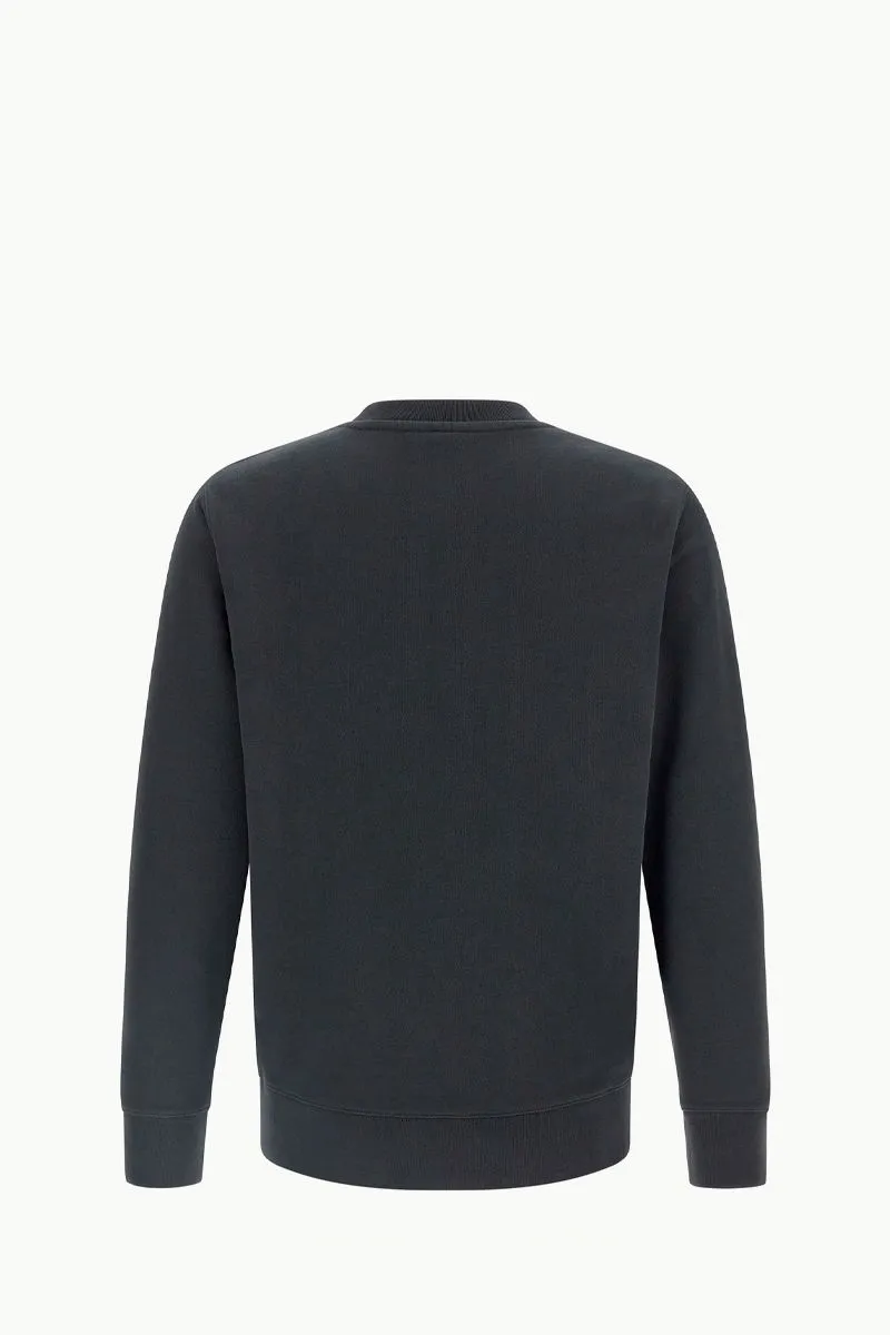 MAISON KITSUNE Men Fox Head Regular Sweatshirt in Black Cotton 1