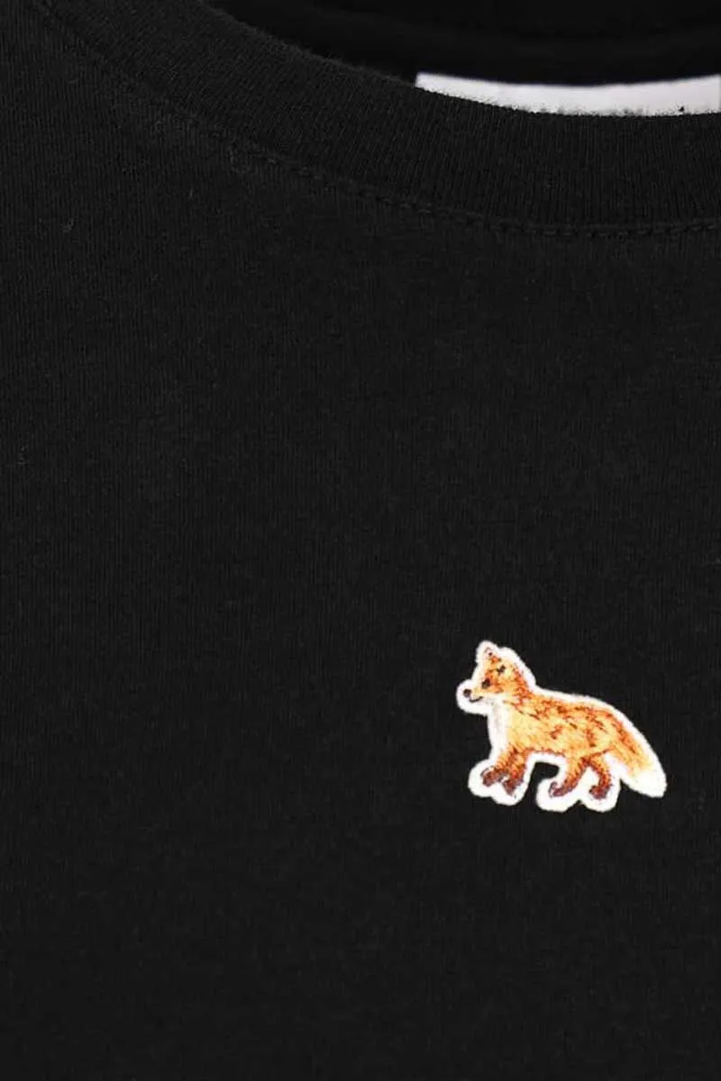 MAISON KITSUNE Women Baby Fox Baby Tee-Shirt in Black Cotton 2