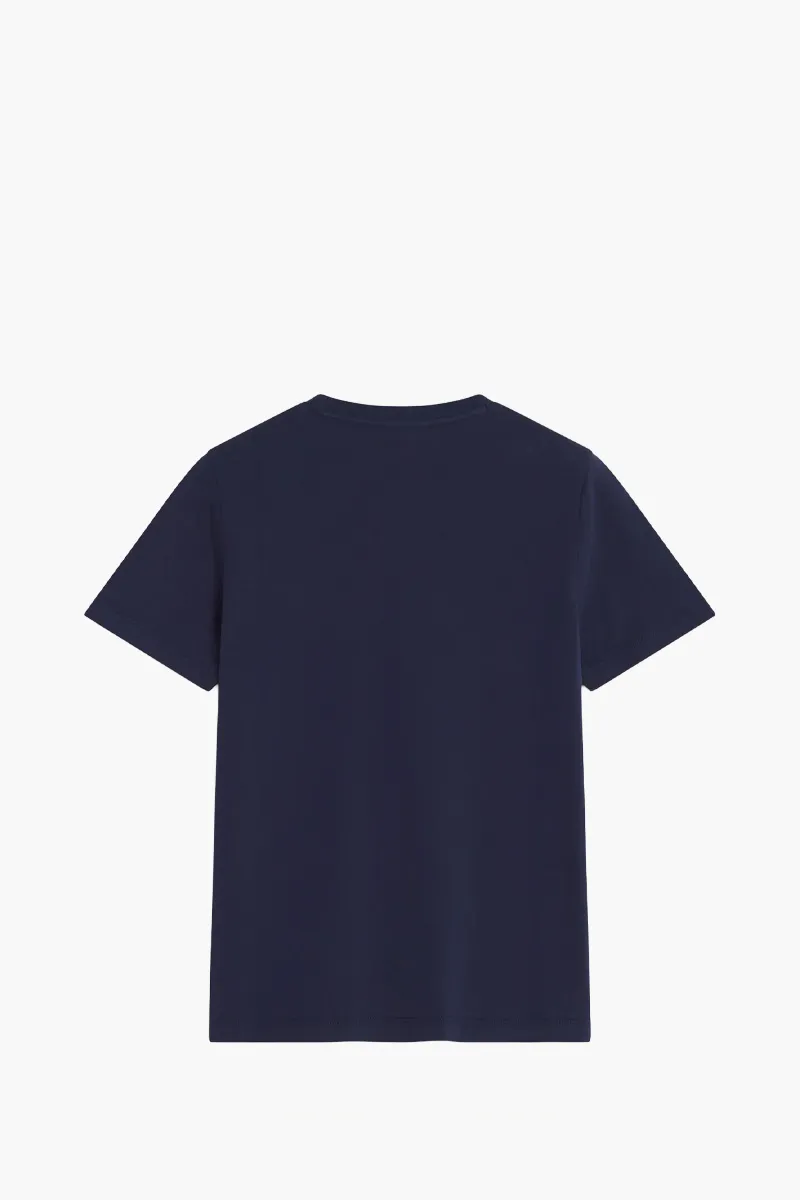 MAISON KITSUNE Women Fox Head Regular T-Shirt in Classic Navy Cotton Jersey 1