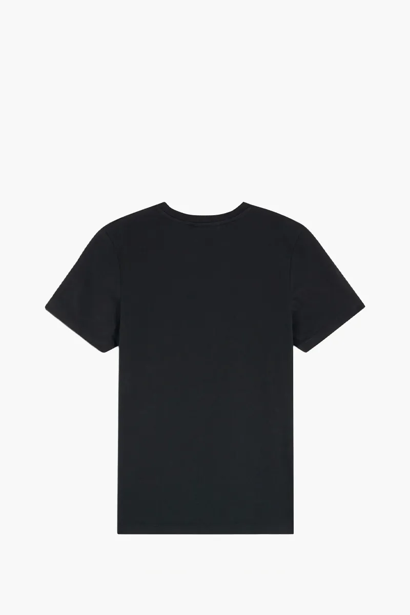 MAISON KITSUNE Women Baby Fox Regular T-Shirt in Black Cotton Jersey 1