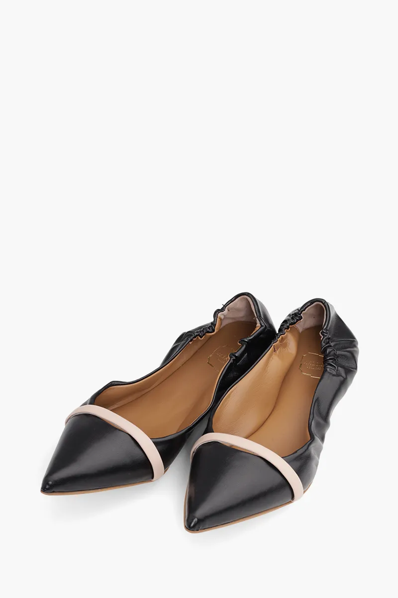 MALONE SOULIERS Raya Mules in Black/Nude 1
