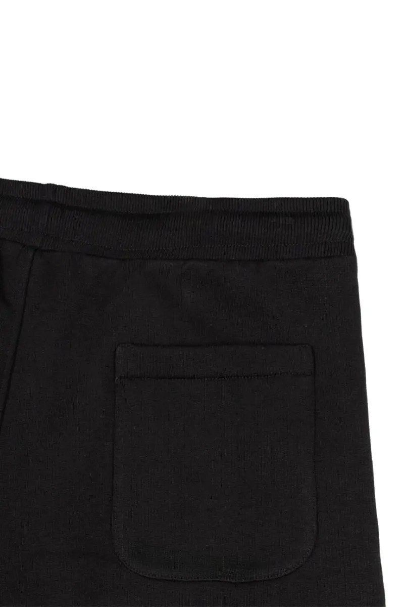 AMI Men Ami De Coeur Drawstring Track Pants in Black Cotton 1