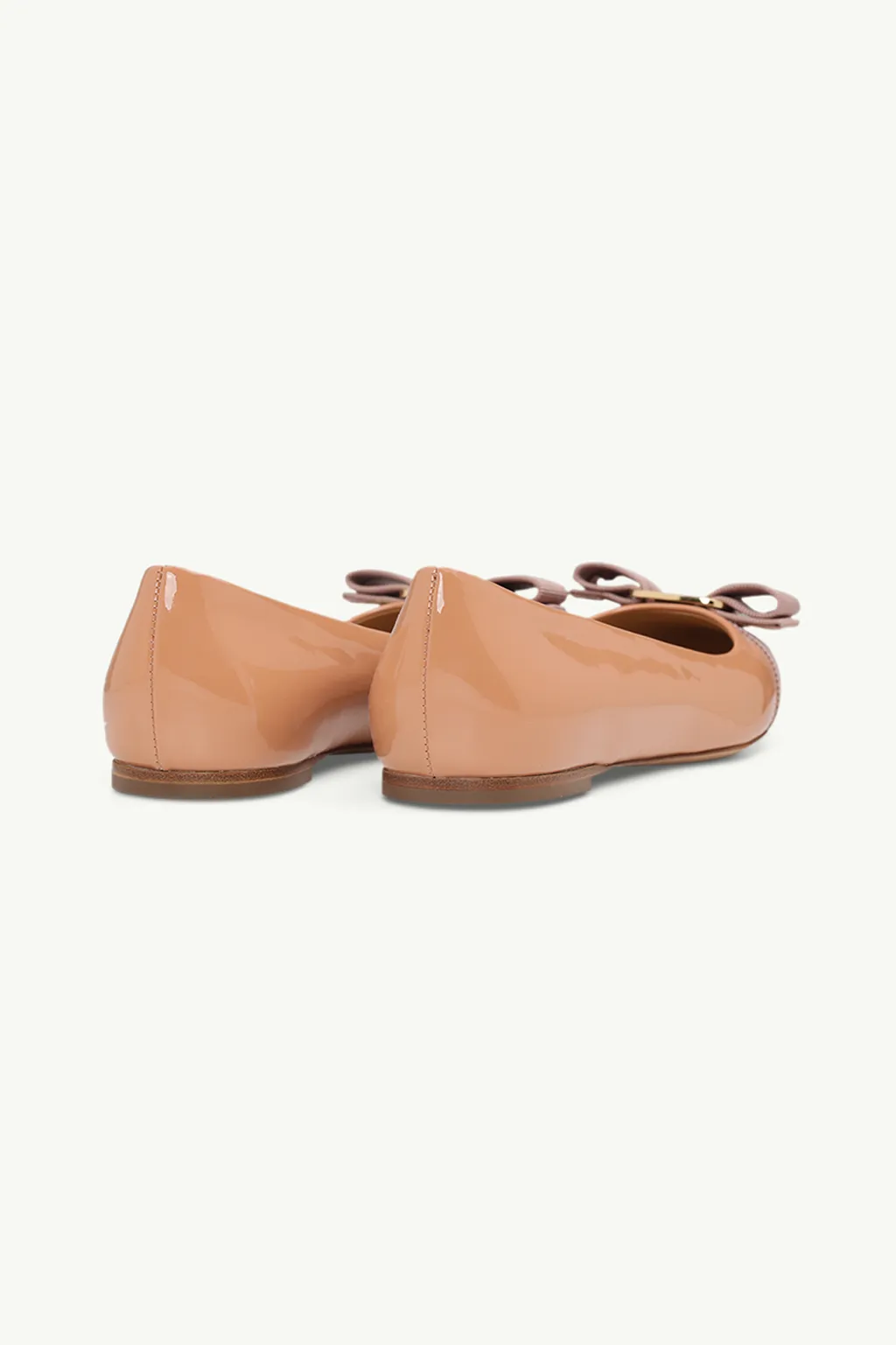 SALVATORE FERRAGAMO Varina Ballerina in New Blush Leather 2