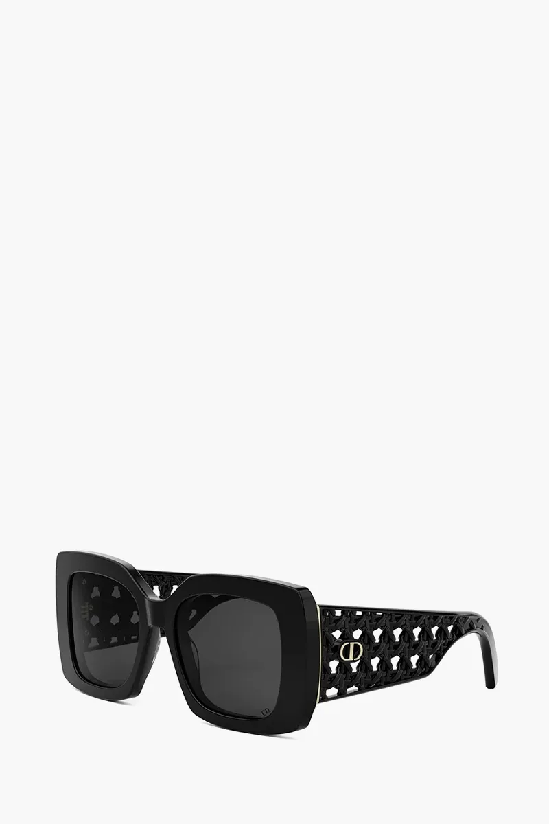 CHRISTIAN DIOR VeryDior Oversized Frame Sunglasses in Black Acetate 3