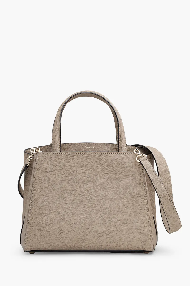 VALEXTRA Small Heritage Top Handle Bag in Oyster 0
