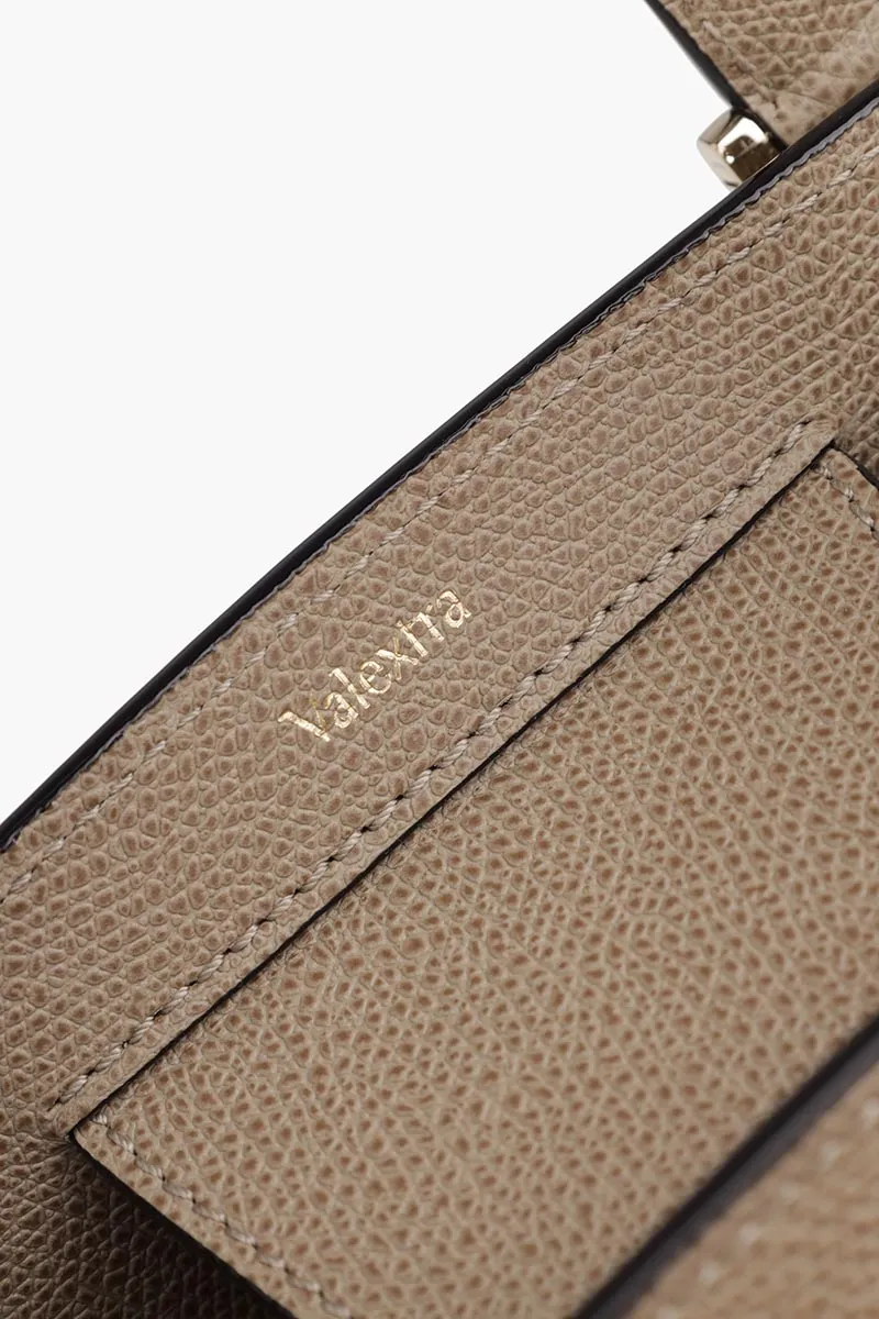 VALEXTRA Small Heritage Top Handle Bag in Oyster 3