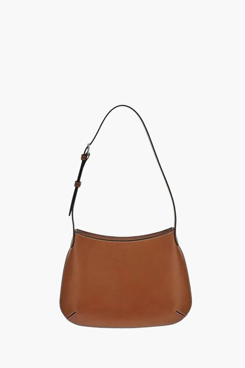 CELINE Alice Hobo Shoulder Bag in Tan Natural Calfskin