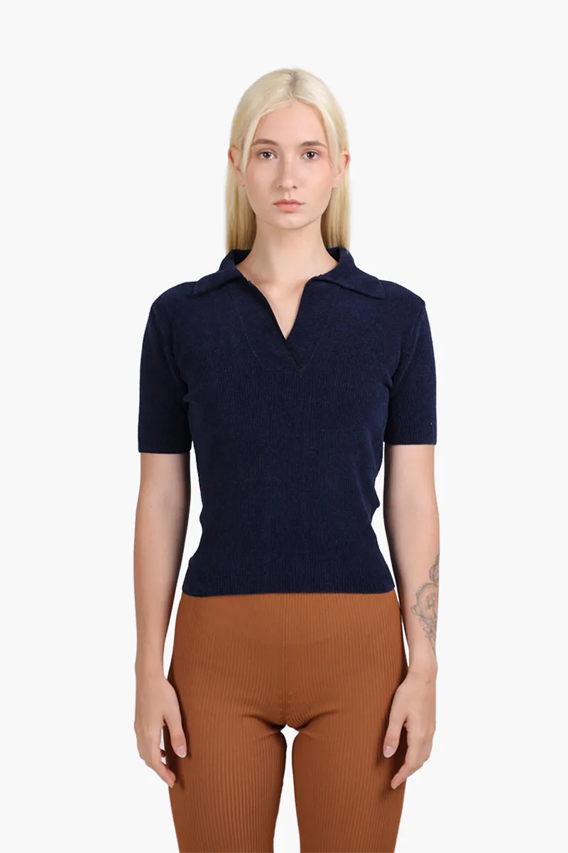 JACQUEMUS Women Le Polo Bagnu in Navy