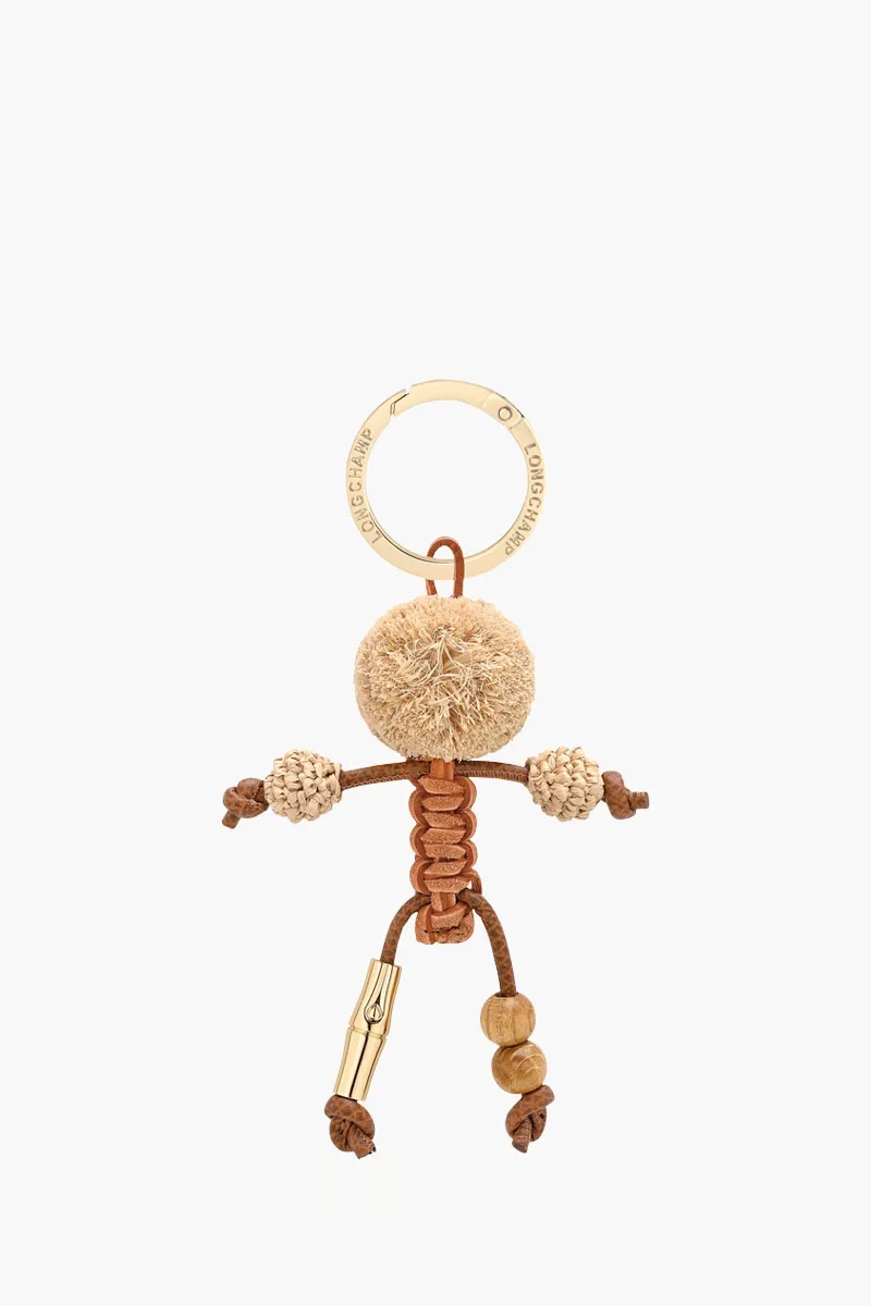 LONGCHAMP Keychain in Brown Cowhide Leather