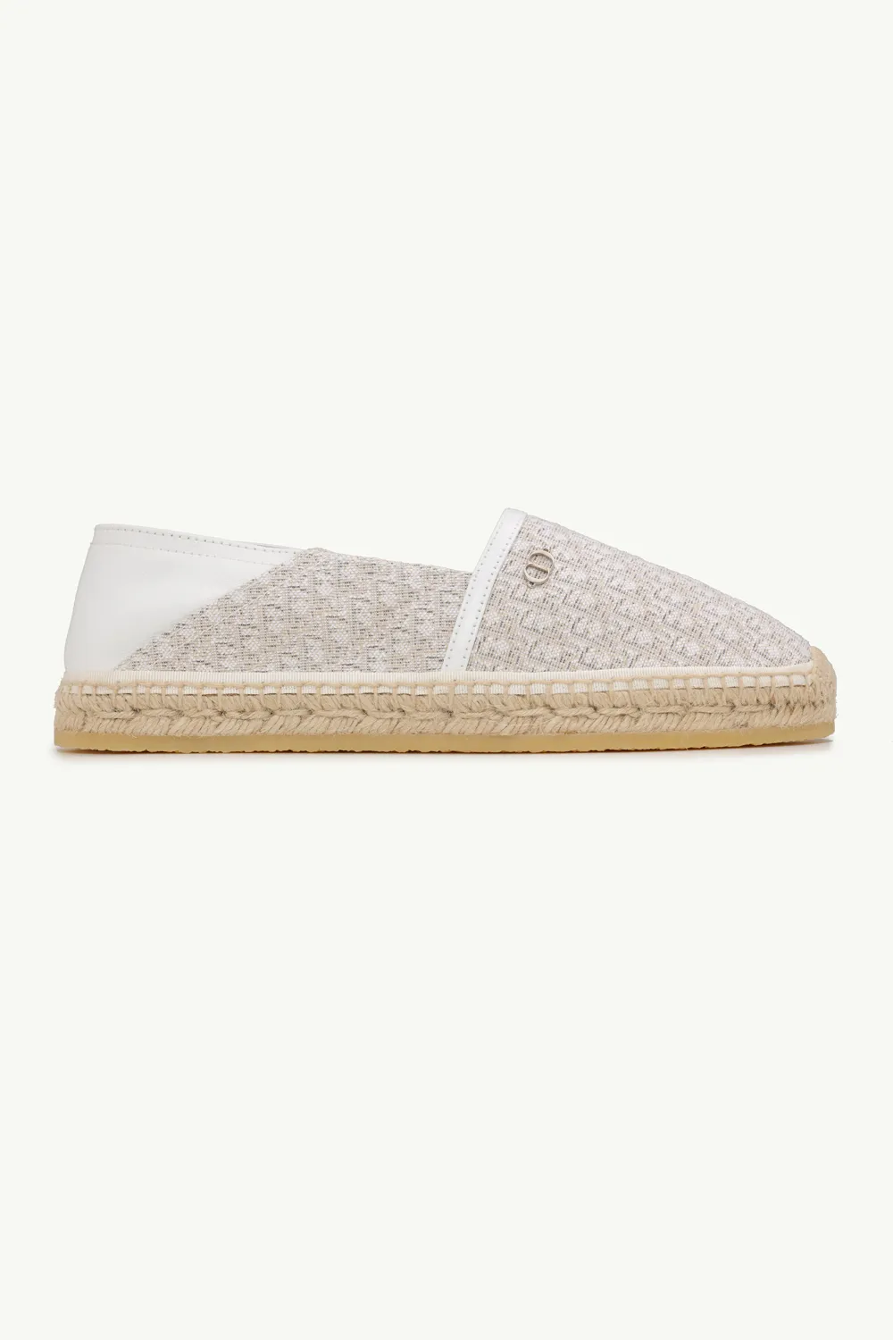 CHRISTIAN DIOR Paradise Oblique Espadrille in Off White