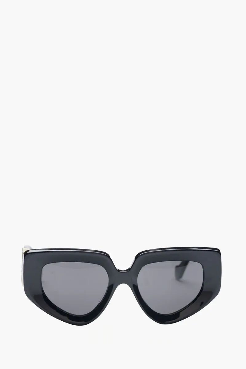 LOEWE Square Anagram Sunglasses in Black Acetate