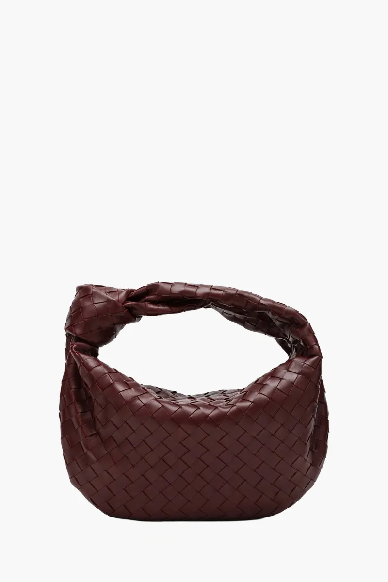 BOTTEGA VENETA Teen BV Jodie Shoulder Bag in Barolo