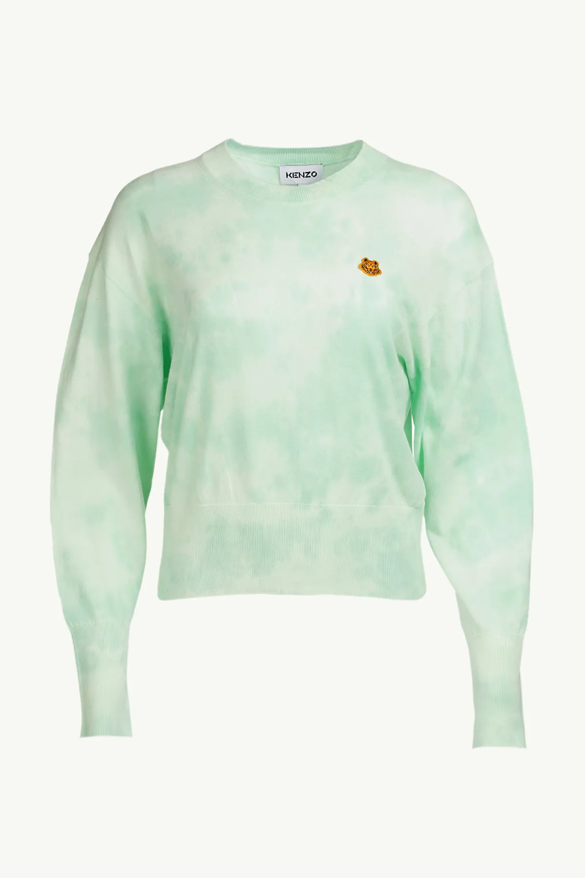 KENZO Women Tiger Crest Tie-Dye Jumper in Green