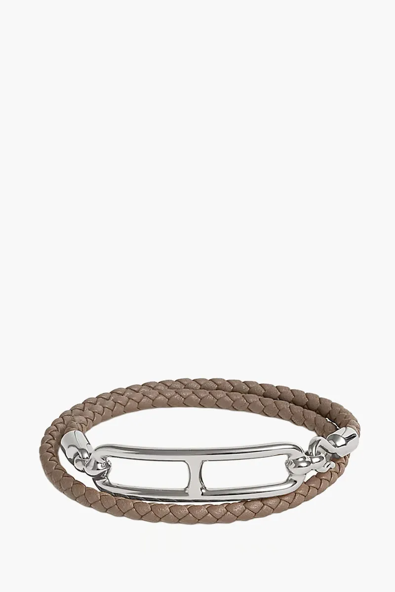 HERMÈS Double Tour Roll Strap in Tow Walleye