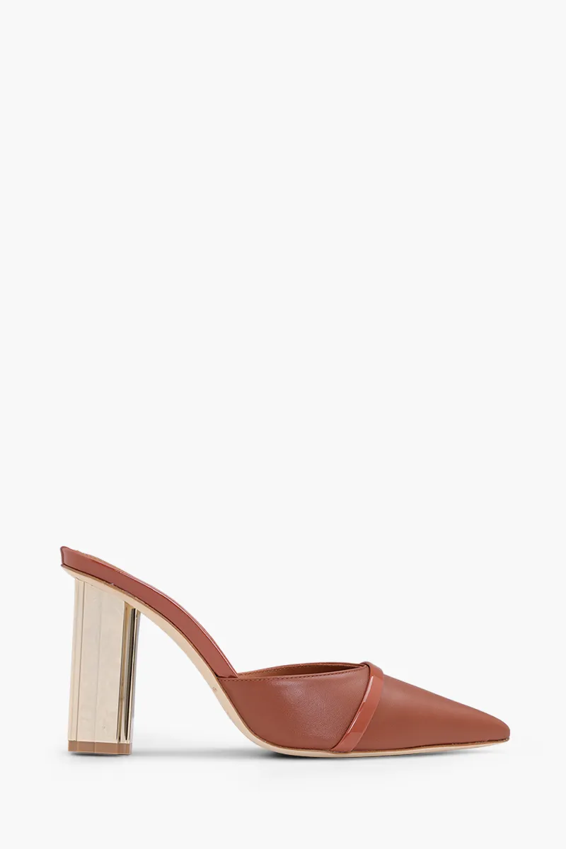 MALONE SOULIERS Lexi Mules 90mm in Mustang/Mustang