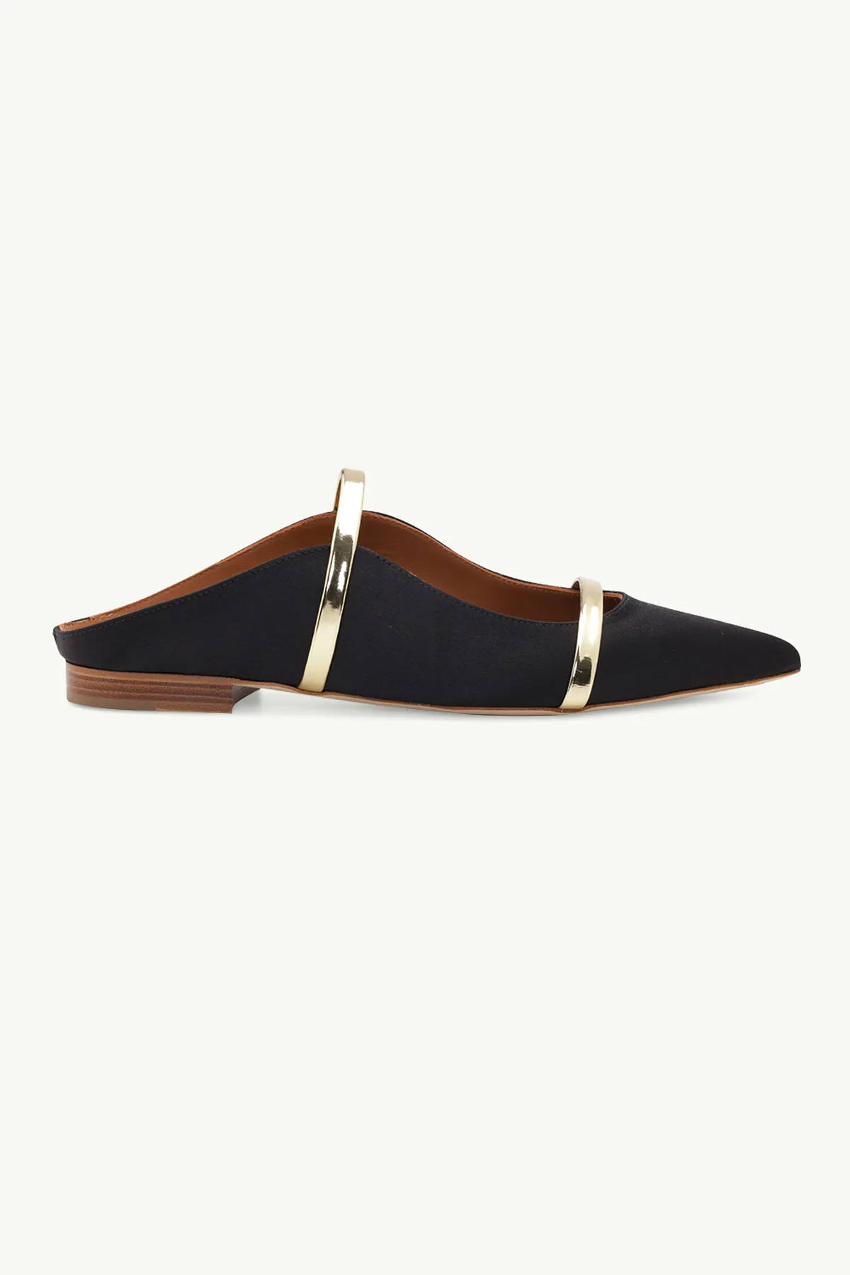 MALONE SOULIERS Maureen Mules in Black/Platino