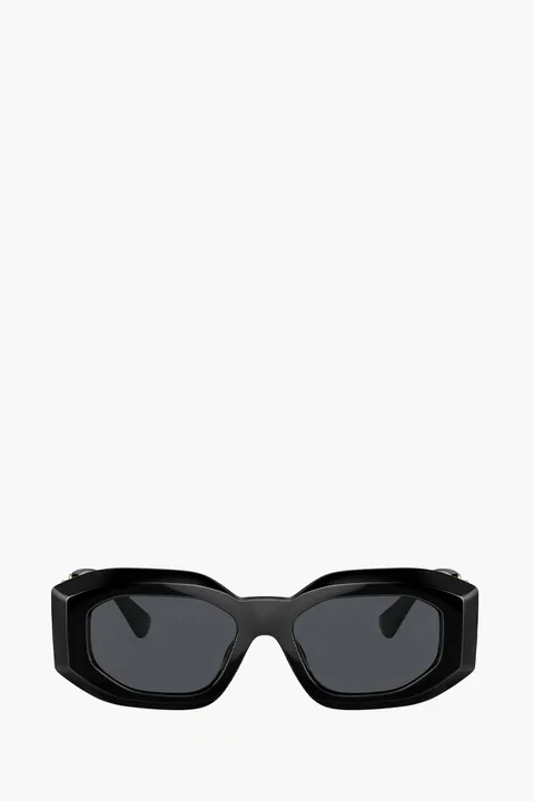VERSACE Women Maxi Medusa Biggie Sunglasses in Black/Dark Grey Plastic