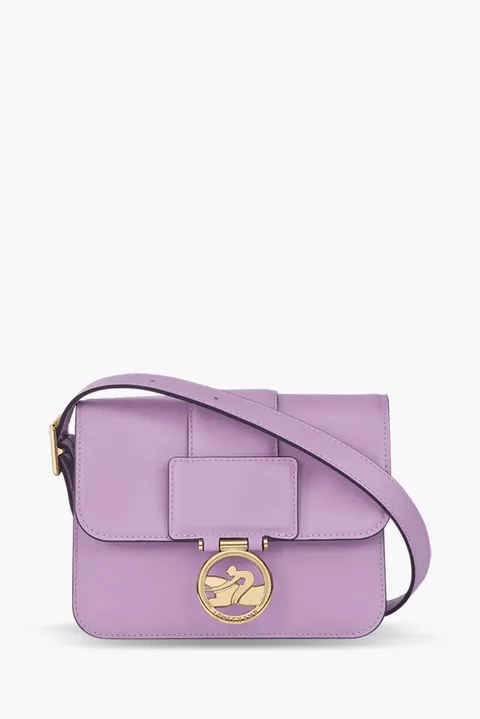 LONGCHAMP Small Box Trot Crossbody Bag in Lilac